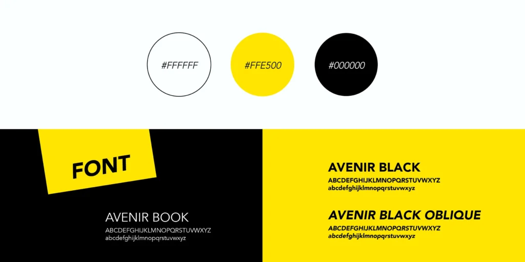 Couleurs et font She Works I Care